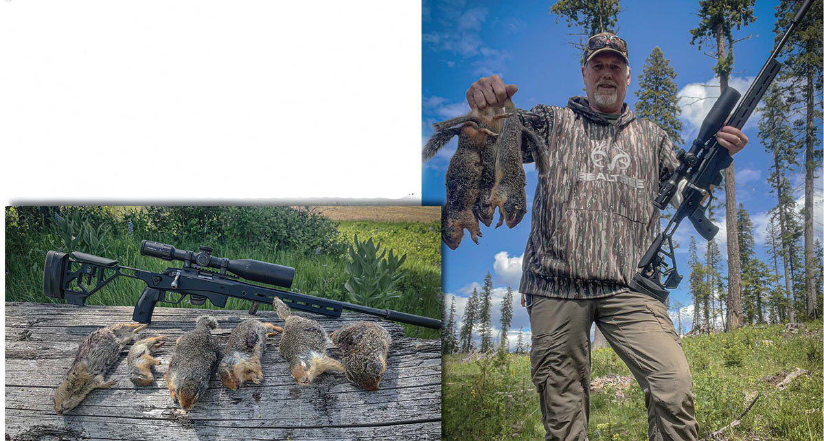Patrick spent most of his time behind the Tikka T1x Ace Target shooting northern Idaho Columbia ground squirrels. The rifle proved remarkably accurate with a variety of high-velocity hollow-point small-game loads - not just round nose target fodder.
